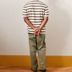 Homme MJ01 T-shirts-Merci - T-Shirt Vadim Stripes - Crème