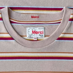 Homme MJ01 T-shirts-Merci - T-Shirt Vadim Stripes - Moka