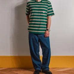 Homme MJ01 T-shirts-Merci - T-Shirt Vadim Stripes - Vert