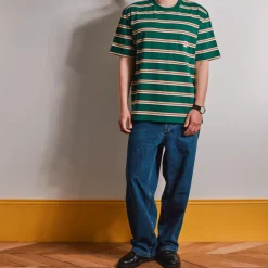 Homme MJ01 T-shirts-Merci - T-Shirt Vadim Stripes - Vert