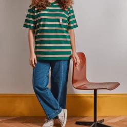 Homme MJ01 T-shirts-Merci - T-Shirt Vadim Stripes - Vert