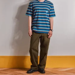 Homme MJ01 T-shirts-Merci - T-Shirt Vadim Stripes - Marine