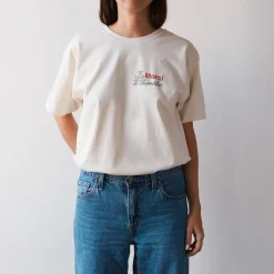 Femme M05 T-shirts|T-shirts-Merci x Amélie Grataloup - T-Shirt - Ecru