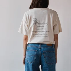 Femme M05 T-shirts|T-shirts-Merci x Amélie Grataloup - T-Shirt - Ecru