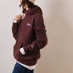 Femme CHAMPION L'esprit Merci|Sweats-Merci x - Sweat à Capuche - Marron