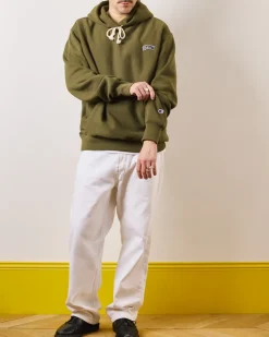 Femme CHAMPION L'esprit Merci|Sweats-Merci x - Sweat à Capuche - Olive