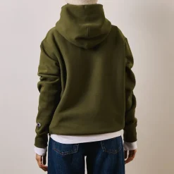 Femme CHAMPION L'esprit Merci|Sweats-Merci x - Sweat à Capuche - Olive