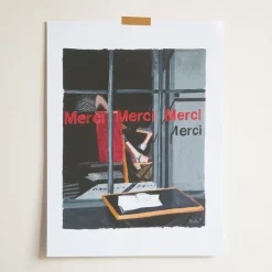 2202 IMPRIM AD HOC Affiches-Merci x Ján Teplan - Affiche Trough The Window