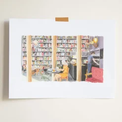 2202 IMPRIM AD HOC Affiches-Merci x Ján Teplan - Affiche Life full of Books