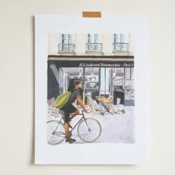 2202 IMPRIM AD HOC Affiches-Merci x Ján Teplan - Affiche Bicycle