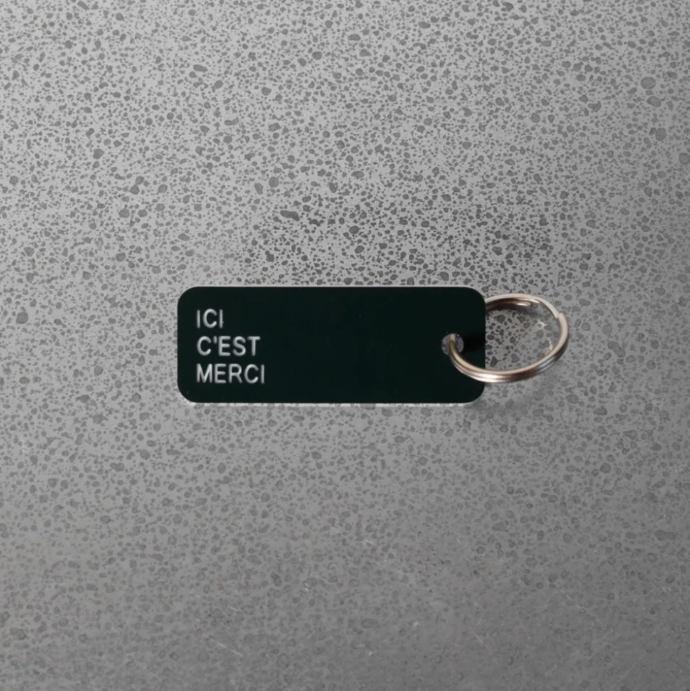 Femme Various Keytags Les Accessoires Merci|Porte Clés-Merci x - Porte-clé "Ici C'est Merci" -