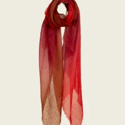 Femme Mirror in the Sky Foulards & Echarpes-- Echarpe Semi Shaw - Rouge