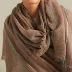 Femme Mirror in the Sky Foulards & Echarpes-- Echarpe Baby Shaw - Café