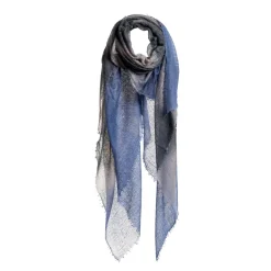 Femme Mirror in the Sky Foulards & Echarpes-- Foulard St Tropez - Dip dye Bleu