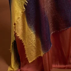 Femme MIRROR IN THE SKY Foulards & Echarpes-- Foulard St Tropez - Rayures Jaune