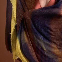 Femme MIRROR IN THE SKY Foulards & Echarpes-- Foulard St Tropez - Rayures Jaune