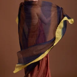 Femme MIRROR IN THE SKY Foulards & Echarpes-- Foulard St Tropez - Rayures Jaune