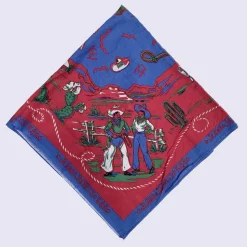 Femme Mister Freedom Foulards & Echarpes|Foulards & Echarpes-- Bandana Ranch - Royal Blue