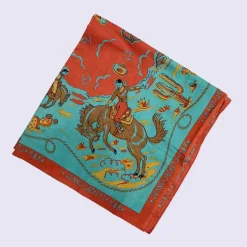 Femme Mister Freedom Foulards & Echarpes|Foulards & Echarpes-- Bandana Ranch - Turquoise