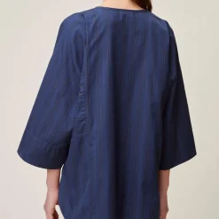 Femme MOISMONT Chemises-- Chemise Rayures - Marine