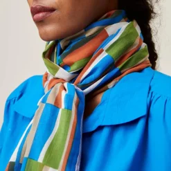 Femme MOISMONT Foulards & Echarpes-- Echarpe N°720 - Blue Worker