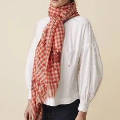 Femme MOISMONT Foulards & Echarpes-- Echarpe n°693 - Flowers Poppy Red