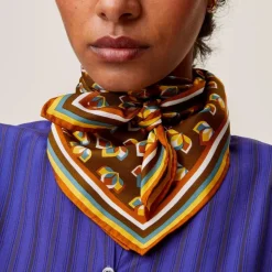 Femme Moismont Foulards & Echarpes-- Foulard N°710 - Café