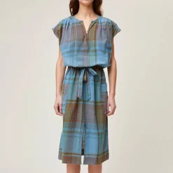 Femme MOISMONT Robes-- Robe Madurai - Nordic Blue