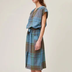 Femme MOISMONT Robes-- Robe Madurai - Nordic Blue