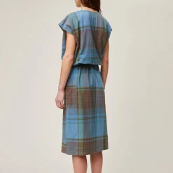 Femme MOISMONT Robes-- Robe Madurai - Nordic Blue