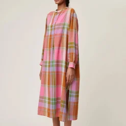 Femme MOISMONT Robes-- Robe Madurai - Rose Pop