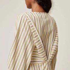 Femme MOISMONT Robes-- Robe Rayures - Naturel