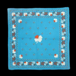 Femme Moismont Foulards & Echarpes-x Merci - Bandana Trèfle - Turquoise