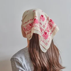 Femme Moismont Foulards & Echarpes-x Merci - Bandana Trèfle - Rose