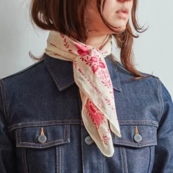 Femme Moismont Foulards & Echarpes-x Merci - Bandana Trèfle - Rose