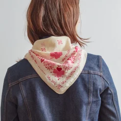 Femme Moismont Foulards & Echarpes-x Merci - Bandana Trèfle - Rose