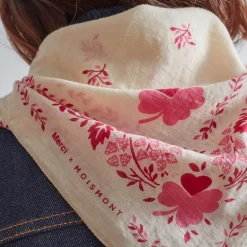 Femme Moismont Foulards & Echarpes-x Merci - Bandana Trèfle - Rose
