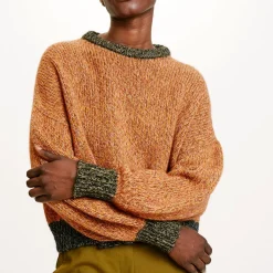 Femme Momoni Mailles-- Pull Hebi - Orange