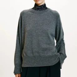 Femme Momoni Mailles-- Pull Odino - Gris