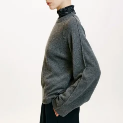 Femme Momoni Mailles-- Pull Odino - Gris