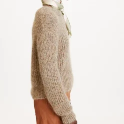 Femme Momoni Mailles-- Pull Odo - Beige