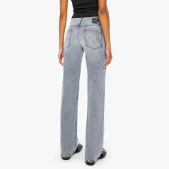 Femme Mother Jeans-- Jean Bookie heel - Gris