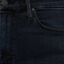 Femme Mother Jeans-- Jean Roller Fray - Noir