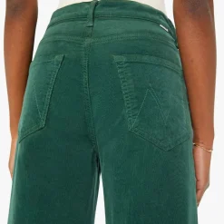 Femme Mother Jeans-- Jean The Ditcher Roller - Vert