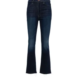 Femme Mother Jeans-- Jean évasé The Hustler Flood - Bleu