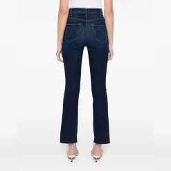 Femme Mother Jeans-- Jean évasé The Hustler Flood - Bleu