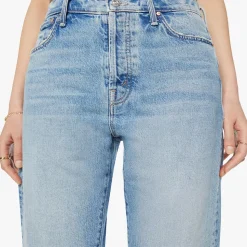 Femme Mother Jeans-- Jeans Ditcher Hover - Bleu