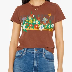 Femme Mother T-shirts-- T-shirt Lil Sinful - Marron