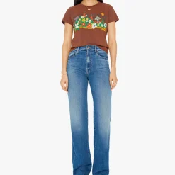 Femme Mother T-shirts-- T-shirt Lil Sinful - Marron