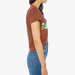 Femme Mother T-shirts-- T-shirt Lil Sinful - Marron